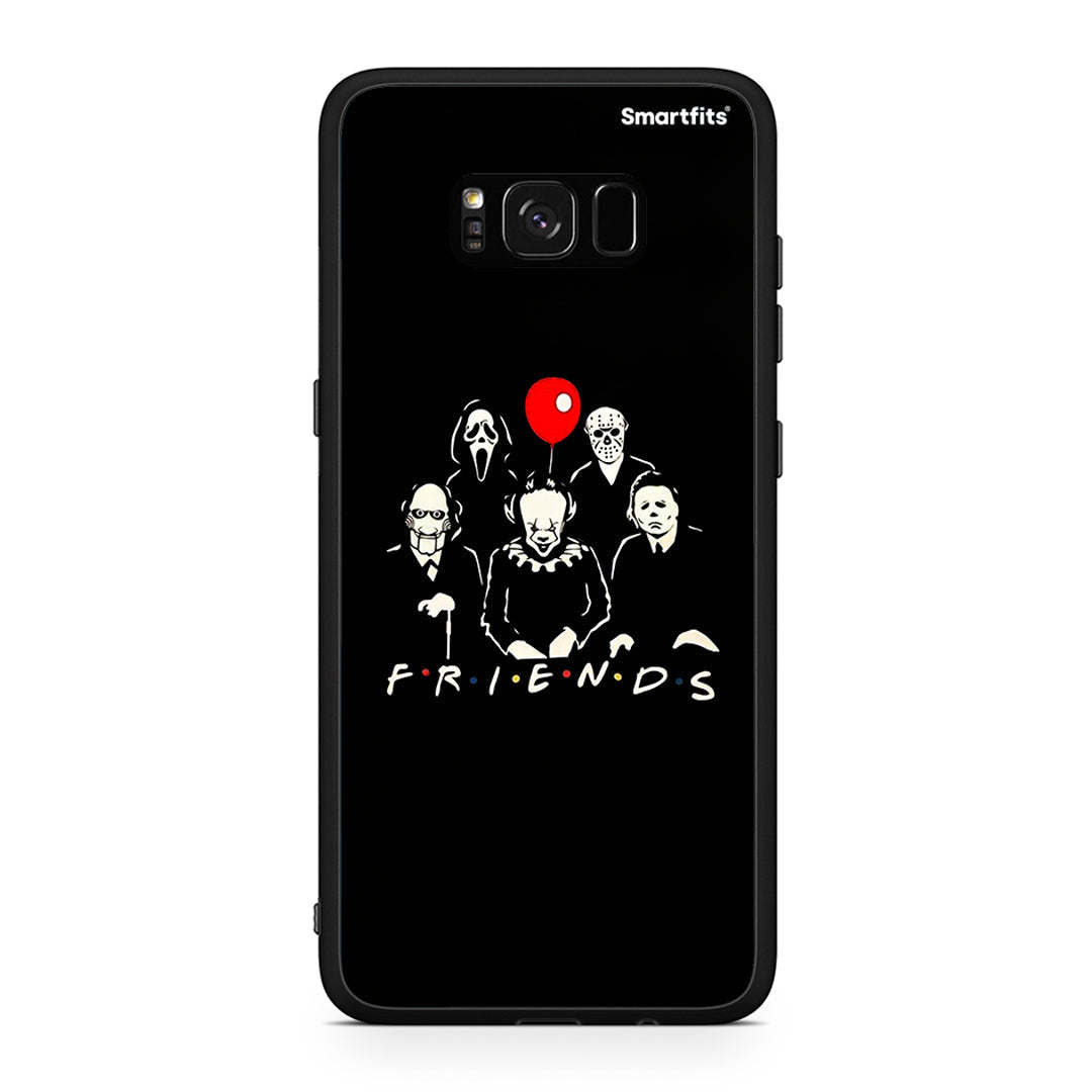 Samsung S8 Halloween Friends Θήκη από τη Smartfits με σχέδιο στο πίσω μέρος και μαύρο περίβλημα | Smartphone case with colorful back and black bezels by Smartfits