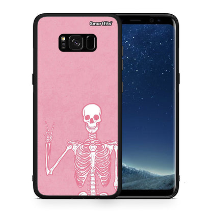 Θήκη Samsung S8 Halloween Motivation από τη Smartfits με σχέδιο στο πίσω μέρος και μαύρο περίβλημα | Samsung S8 Halloween Motivation case with colorful back and black bezels