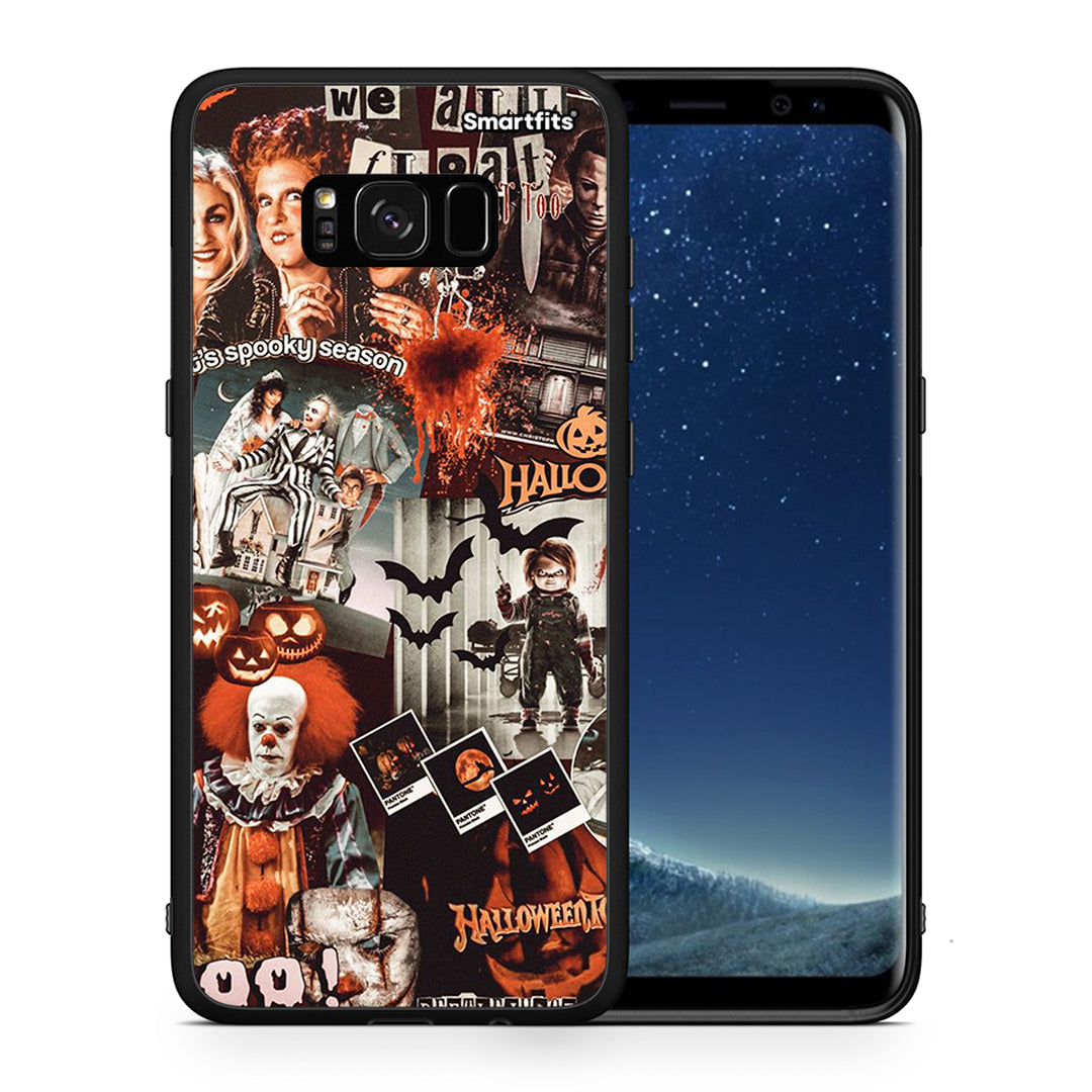 Θήκη Samsung S8 Halloween Spooky Season από τη Smartfits με σχέδιο στο πίσω μέρος και μαύρο περίβλημα | Samsung S8 Halloween Spooky Season case with colorful back and black bezels