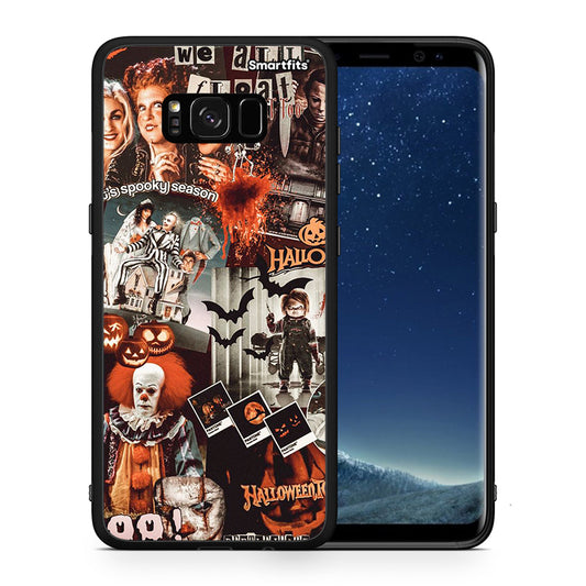 Θήκη Samsung S8 Halloween Spooky Season από τη Smartfits με σχέδιο στο πίσω μέρος και μαύρο περίβλημα | Samsung S8 Halloween Spooky Season case with colorful back and black bezels