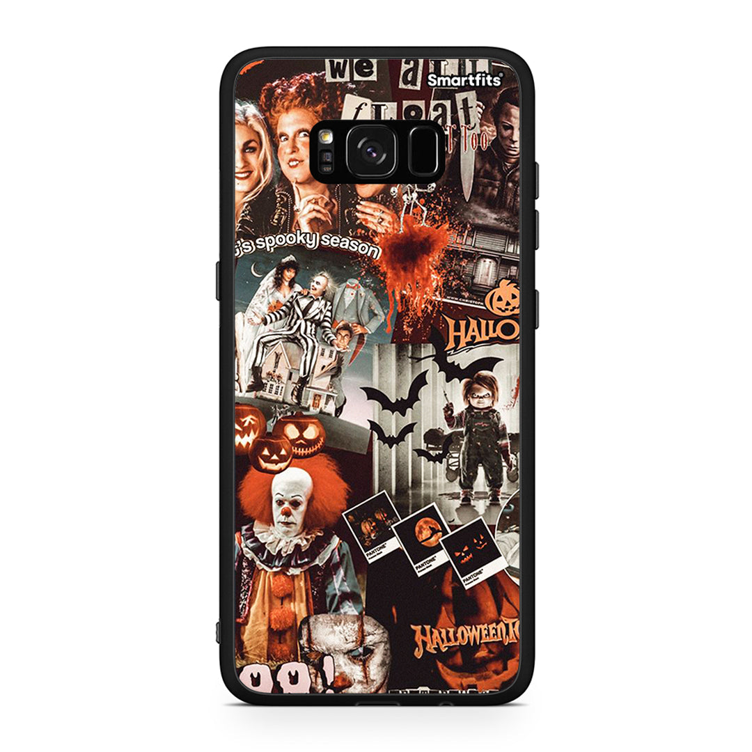 Samsung S8 Halloween Spooky Season Θήκη από τη Smartfits με σχέδιο στο πίσω μέρος και μαύρο περίβλημα | Smartphone case with colorful back and black bezels by Smartfits