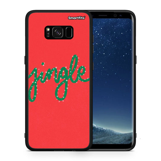 Θήκη Samsung S8+ Jingle Xmas από τη Smartfits με σχέδιο στο πίσω μέρος και μαύρο περίβλημα | Samsung S8+ Jingle Xmas case with colorful back and black bezels