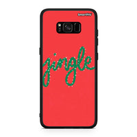 Thumbnail for Samsung S8 Jingle Xmas θήκη από τη Smartfits με σχέδιο στο πίσω μέρος και μαύρο περίβλημα | Smartphone case with colorful back and black bezels by Smartfits