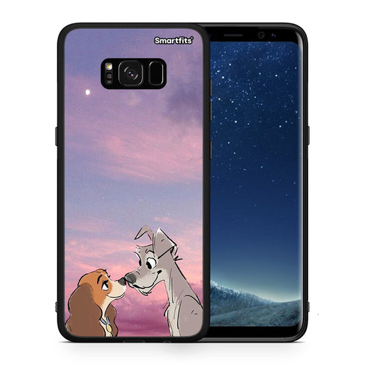 Θήκη Samsung S8+ Lady And Tramp από τη Smartfits με σχέδιο στο πίσω μέρος και μαύρο περίβλημα | Samsung S8+ Lady And Tramp case with colorful back and black bezels