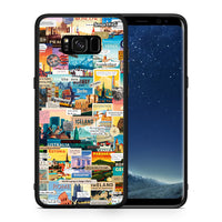 Thumbnail for Θήκη Samsung S8+ Live To Travel από τη Smartfits με σχέδιο στο πίσω μέρος και μαύρο περίβλημα | Samsung S8+ Live To Travel case with colorful back and black bezels