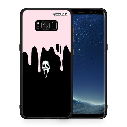 Θήκη Samsung S8 Melting Halloween Mask από τη Smartfits με σχέδιο στο πίσω μέρος και μαύρο περίβλημα | Samsung S8 Melting Halloween Mask case with colorful back and black bezels