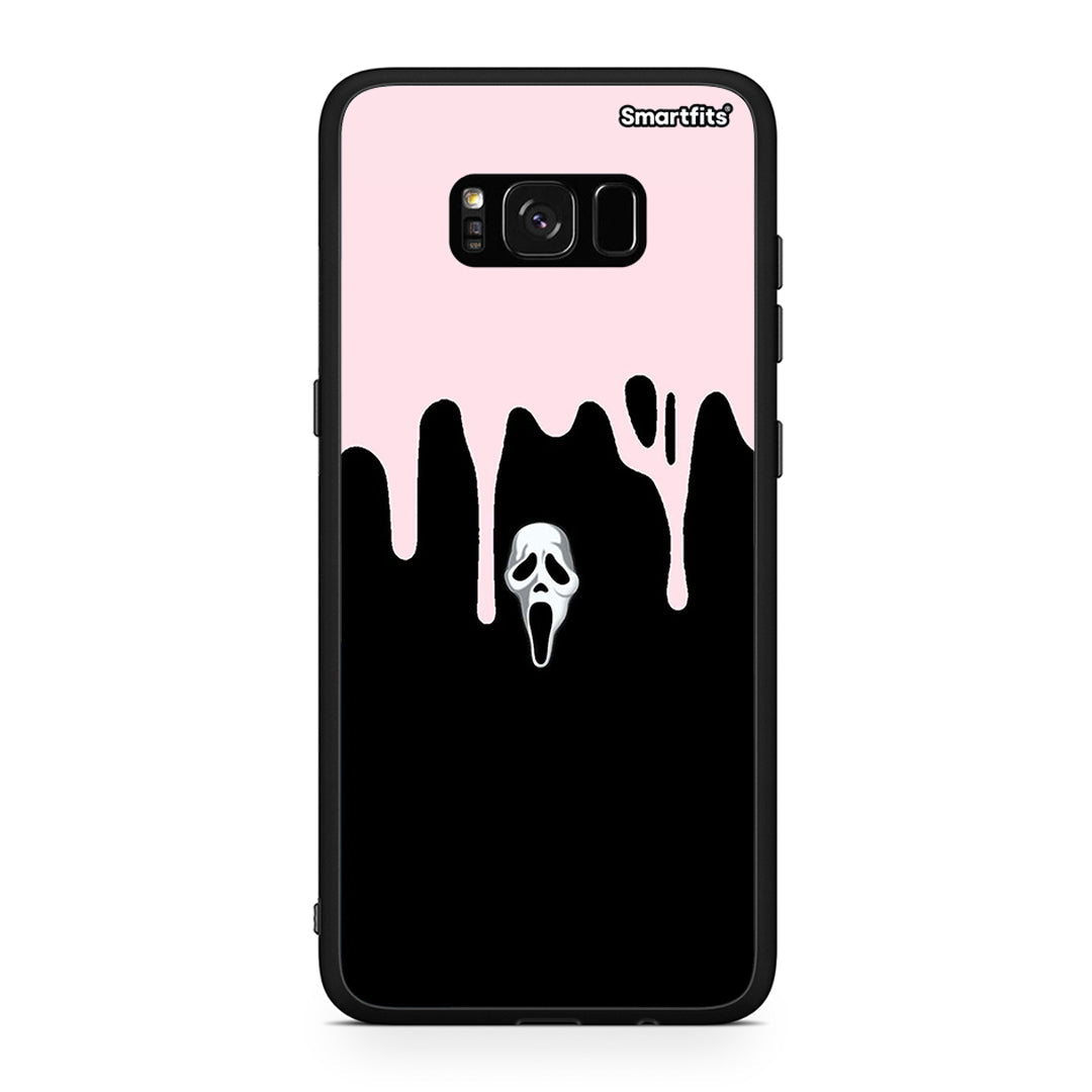Samsung S8+ Melting Halloween Mask Θήκη από τη Smartfits με σχέδιο στο πίσω μέρος και μαύρο περίβλημα | Smartphone case with colorful back and black bezels by Smartfits