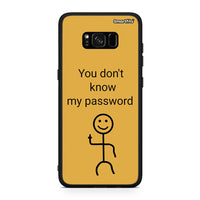 Thumbnail for Samsung S8+ My Password Θήκη από τη Smartfits με σχέδιο στο πίσω μέρος και μαύρο περίβλημα | Smartphone case with colorful back and black bezels by Smartfits
