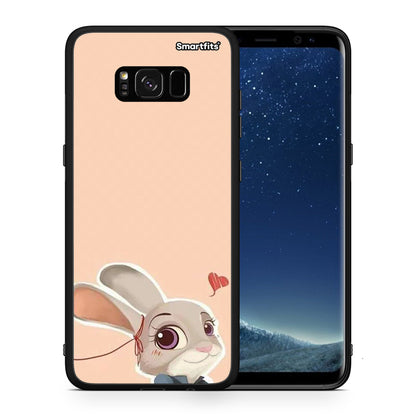Θήκη Samsung S8 Nick Wilde And Judy Hopps Love 2 από τη Smartfits με σχέδιο στο πίσω μέρος και μαύρο περίβλημα | Samsung S8 Nick Wilde And Judy Hopps Love 2 case with colorful back and black bezels