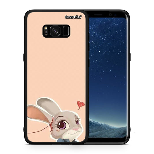 Θήκη Samsung S8 Nick Wilde And Judy Hopps Love 2 από τη Smartfits με σχέδιο στο πίσω μέρος και μαύρο περίβλημα | Samsung S8 Nick Wilde And Judy Hopps Love 2 case with colorful back and black bezels