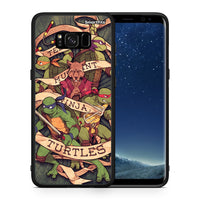Thumbnail for Θήκη Samsung S8+ Ninja Turtles από τη Smartfits με σχέδιο στο πίσω μέρος και μαύρο περίβλημα | Samsung S8+ Ninja Turtles case with colorful back and black bezels