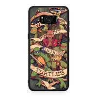 Thumbnail for Samsung S8+ Ninja Turtles θήκη από τη Smartfits με σχέδιο στο πίσω μέρος και μαύρο περίβλημα | Smartphone case with colorful back and black bezels by Smartfits