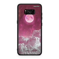 Thumbnail for Samsung S8 Pink Moon Θήκη από τη Smartfits με σχέδιο στο πίσω μέρος και μαύρο περίβλημα | Smartphone case with colorful back and black bezels by Smartfits