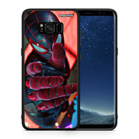 Thumbnail for Θήκη Samsung S8+ Spider Hand από τη Smartfits με σχέδιο στο πίσω μέρος και μαύρο περίβλημα | Samsung S8+ Spider Hand case with colorful back and black bezels