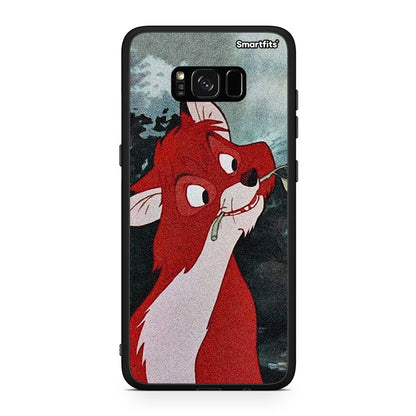 Samsung S8+ Tod And Vixey Love 1 θήκη από τη Smartfits με σχέδιο στο πίσω μέρος και μαύρο περίβλημα | Smartphone case with colorful back and black bezels by Smartfits
