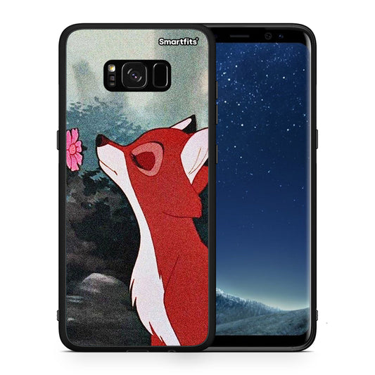 Θήκη Samsung S8+ Tod And Vixey Love 2 από τη Smartfits με σχέδιο στο πίσω μέρος και μαύρο περίβλημα | Samsung S8+ Tod And Vixey Love 2 case with colorful back and black bezels