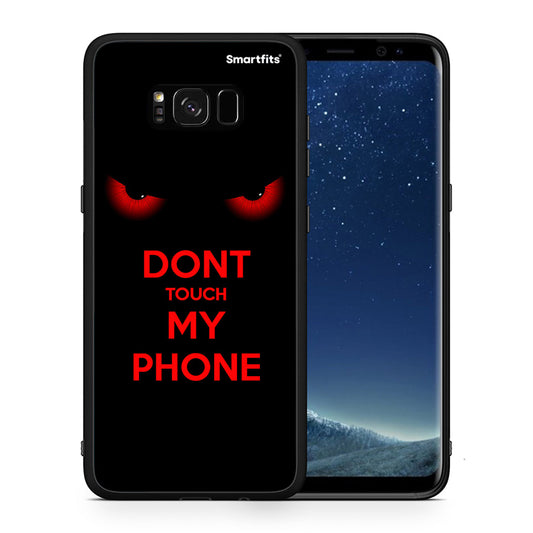 Θήκη Samsung S8+ Touch My Phone από τη Smartfits με σχέδιο στο πίσω μέρος και μαύρο περίβλημα | Samsung S8+ Touch My Phone case with colorful back and black bezels