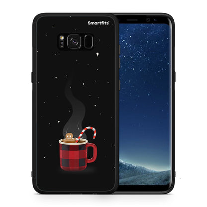 Θήκη Samsung S8+ Xmas Bathing από τη Smartfits με σχέδιο στο πίσω μέρος και μαύρο περίβλημα | Samsung S8+ Xmas Bathing case with colorful back and black bezels