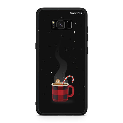 Samsung S8 Xmas Bathing θήκη από τη Smartfits με σχέδιο στο πίσω μέρος και μαύρο περίβλημα | Smartphone case with colorful back and black bezels by Smartfits