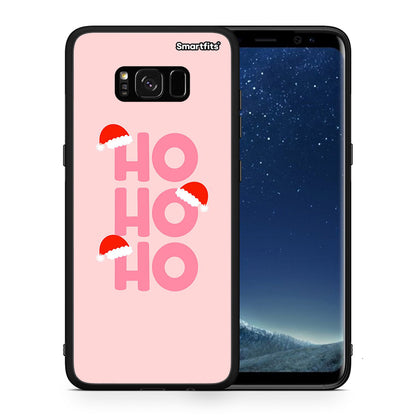 Θήκη Samsung S8+ Xmas Ho Ho Ho από τη Smartfits με σχέδιο στο πίσω μέρος και μαύρο περίβλημα | Samsung S8+ Xmas Ho Ho Ho case with colorful back and black bezels