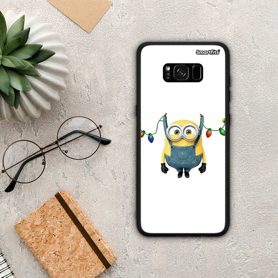 Xmas Minion Lights - Samsung Galaxy S8+ θήκη
