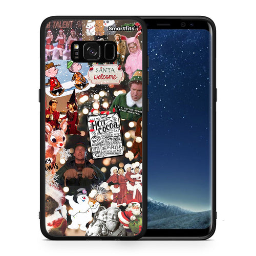 Θήκη Samsung S8+ Xmas Movies από τη Smartfits με σχέδιο στο πίσω μέρος και μαύρο περίβλημα | Samsung S8+ Xmas Movies case with colorful back and black bezels