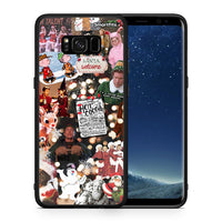 Thumbnail for Θήκη Samsung S8 Xmas Movies από τη Smartfits με σχέδιο στο πίσω μέρος και μαύρο περίβλημα | Samsung S8 Xmas Movies case with colorful back and black bezels