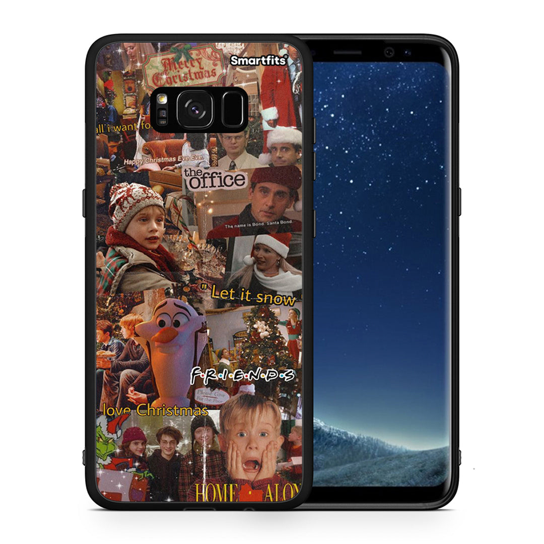 Θήκη Samsung S8 Xmas Wishes από τη Smartfits με σχέδιο στο πίσω μέρος και μαύρο περίβλημα | Samsung S8 Xmas Wishes case with colorful back and black bezels