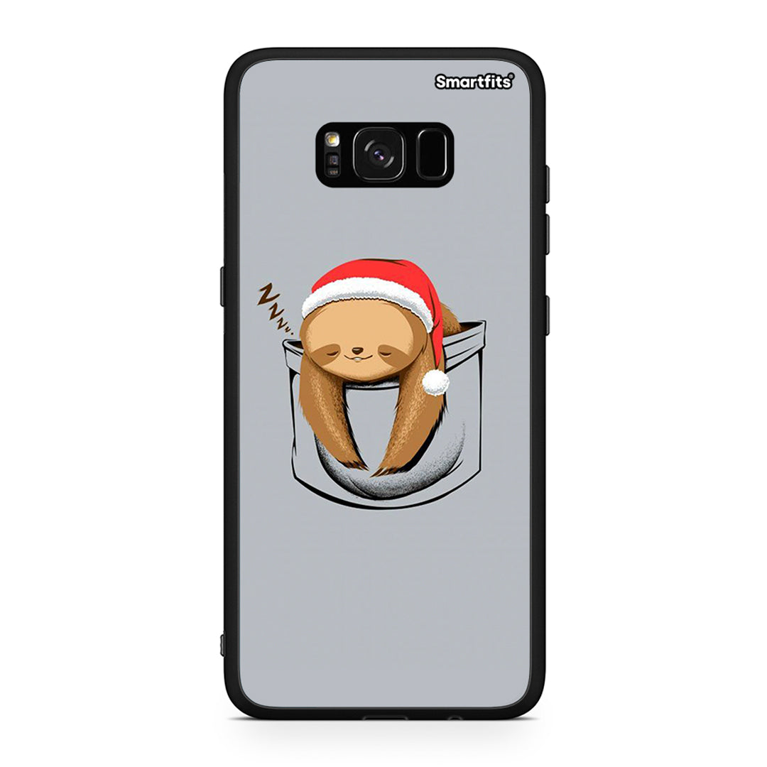 Samsung S8 Xmas Zzzz θήκη από τη Smartfits με σχέδιο στο πίσω μέρος και μαύρο περίβλημα | Smartphone case with colorful back and black bezels by Smartfits