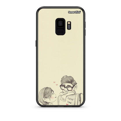 samsung s9 Carl And Ellie θήκη από τη Smartfits με σχέδιο στο πίσω μέρος και μαύρο περίβλημα | Smartphone case with colorful back and black bezels by Smartfits