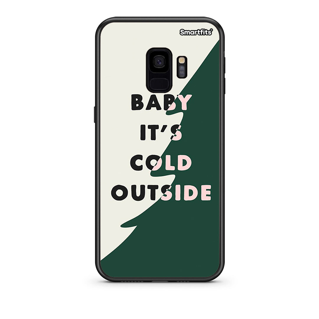 samsung s9 Cold Outside θήκη από τη Smartfits με σχέδιο στο πίσω μέρος και μαύρο περίβλημα | Smartphone case with colorful back and black bezels by Smartfits