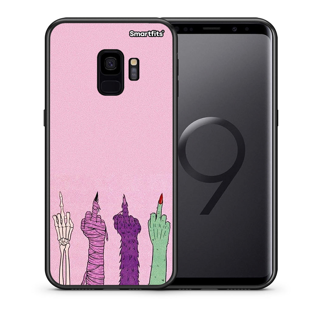 Θήκη Samsung S9 Halloween Be A Lady από τη Smartfits με σχέδιο στο πίσω μέρος και μαύρο περίβλημα | Samsung S9 Halloween Be A Lady case with colorful back and black bezels