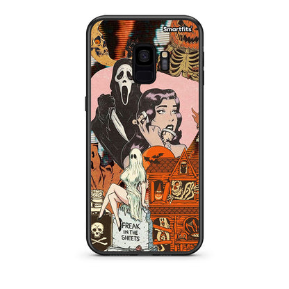 samsung s9 Halloween Collage Θήκη από τη Smartfits με σχέδιο στο πίσω μέρος και μαύρο περίβλημα | Smartphone case with colorful back and black bezels by Smartfits
