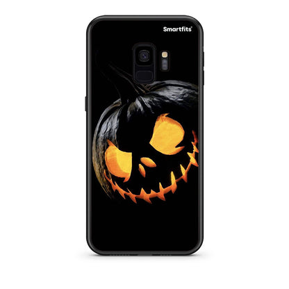 samsung s9 Halloween Scary Pumpkin Θήκη από τη Smartfits με σχέδιο στο πίσω μέρος και μαύρο περίβλημα | Smartphone case with colorful back and black bezels by Smartfits