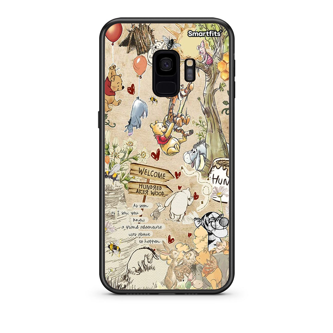 samsung s9 Happy Friends θήκη από τη Smartfits με σχέδιο στο πίσω μέρος και μαύρο περίβλημα | Smartphone case with colorful back and black bezels by Smartfits