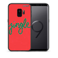 Thumbnail for Θήκη Samsung S9 Jingle Xmas από τη Smartfits με σχέδιο στο πίσω μέρος και μαύρο περίβλημα | Samsung S9 Jingle Xmas case with colorful back and black bezels