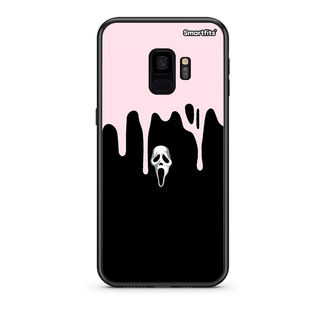 samsung s9 Melting Halloween Mask Θήκη από τη Smartfits με σχέδιο στο πίσω μέρος και μαύρο περίβλημα | Smartphone case with colorful back and black bezels by Smartfits