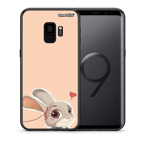Θήκη Samsung S9 Nick Wilde And Judy Hopps Love 2 από τη Smartfits με σχέδιο στο πίσω μέρος και μαύρο περίβλημα | Samsung S9 Nick Wilde And Judy Hopps Love 2 case with colorful back and black bezels