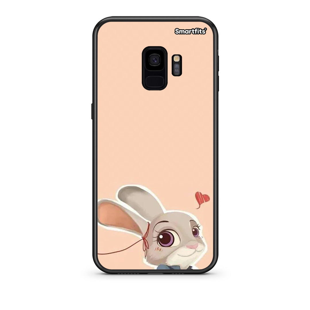 samsung s9 Nick Wilde And Judy Hopps Love 2 θήκη από τη Smartfits με σχέδιο στο πίσω μέρος και μαύρο περίβλημα | Smartphone case with colorful back and black bezels by Smartfits