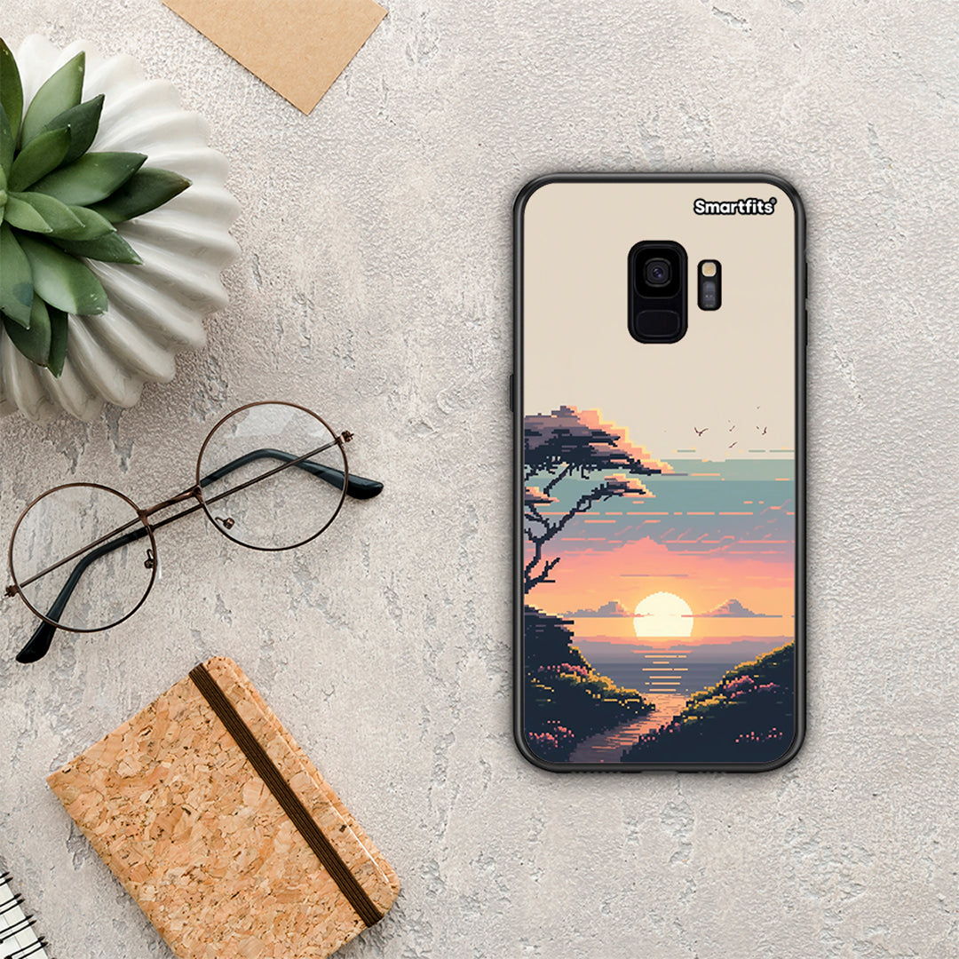 Pixel Sunset - Samsung Galaxy S9 θήκη