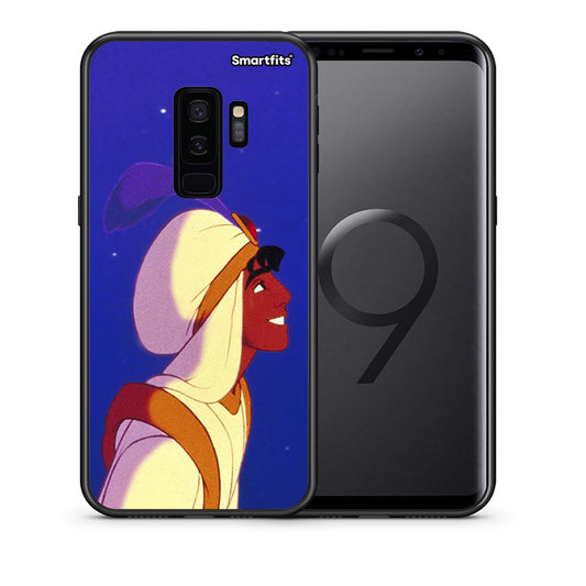 Θήκη Samsung S9 Plus Alladin And Jasmine Love 1 από τη Smartfits με σχέδιο στο πίσω μέρος και μαύρο περίβλημα | Samsung S9 Plus Alladin And Jasmine Love 1 case with colorful back and black bezels
