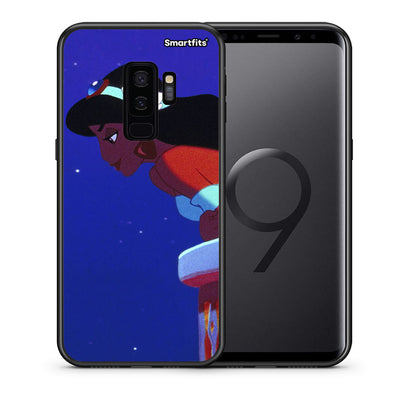 Θήκη Samsung S9 Plus Alladin And Jasmine Love 2 από τη Smartfits με σχέδιο στο πίσω μέρος και μαύρο περίβλημα | Samsung S9 Plus Alladin And Jasmine Love 2 case with colorful back and black bezels