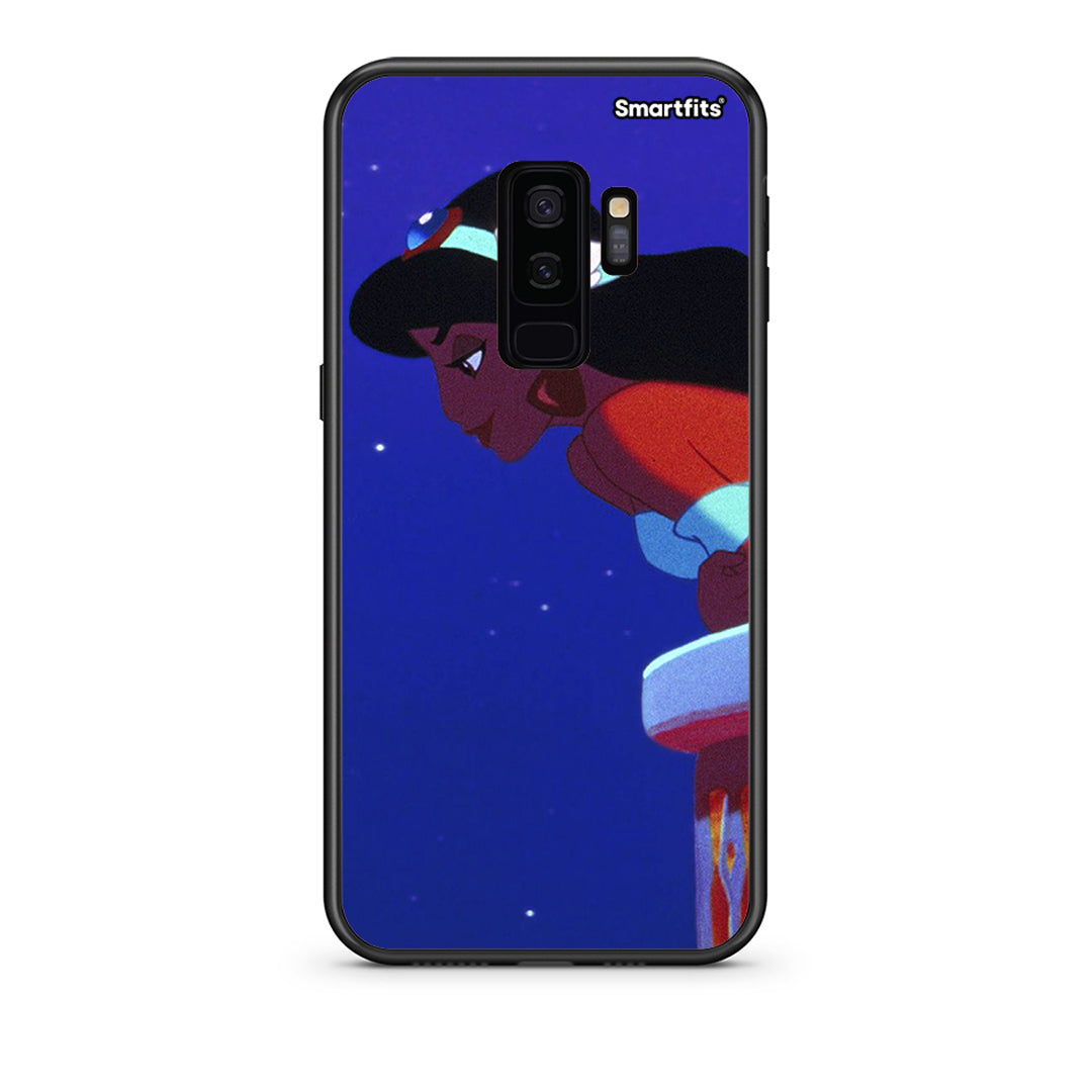 samsung s9 plus Alladin And Jasmine Love 2 θήκη από τη Smartfits με σχέδιο στο πίσω μέρος και μαύρο περίβλημα | Smartphone case with colorful back and black bezels by Smartfits