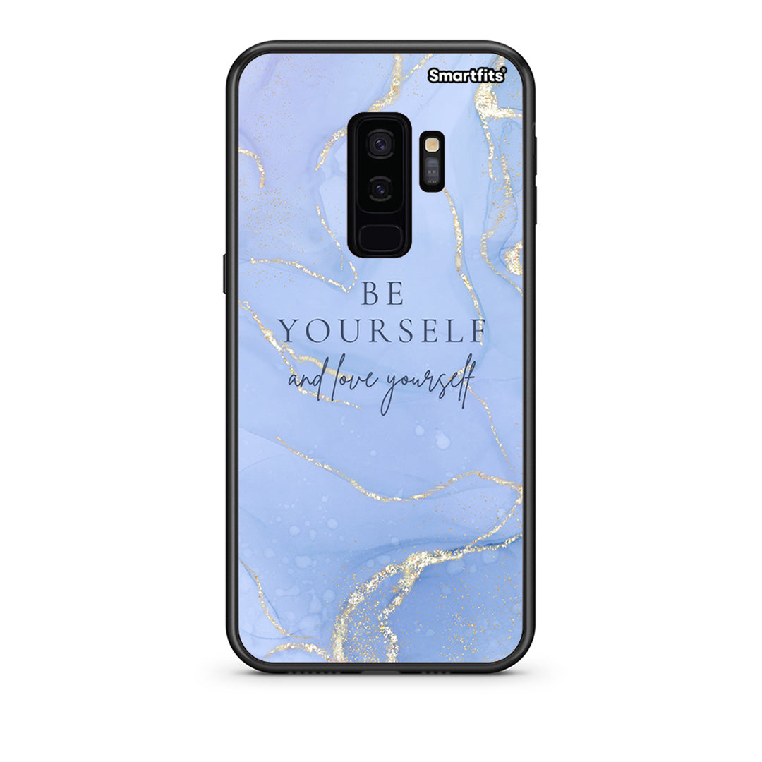samsung s9 plus Be Yourself θήκη από τη Smartfits με σχέδιο στο πίσω μέρος και μαύρο περίβλημα | Smartphone case with colorful back and black bezels by Smartfits