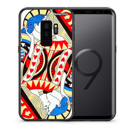 Thumbnail for Θήκη Samsung S9 Plus Card Love από τη Smartfits με σχέδιο στο πίσω μέρος και μαύρο περίβλημα | Samsung S9 Plus Card Love case with colorful back and black bezels