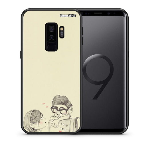 Θήκη Samsung S9 Plus Carl And Ellie από τη Smartfits με σχέδιο στο πίσω μέρος και μαύρο περίβλημα | Samsung S9 Plus Carl And Ellie case with colorful back and black bezels