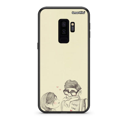 samsung s9 plus Carl And Ellie θήκη από τη Smartfits με σχέδιο στο πίσω μέρος και μαύρο περίβλημα | Smartphone case with colorful back and black bezels by Smartfits