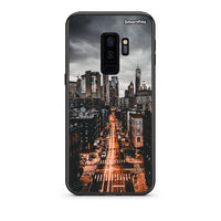 Thumbnail for samsung s9 plus City Lights θήκη από τη Smartfits με σχέδιο στο πίσω μέρος και μαύρο περίβλημα | Smartphone case with colorful back and black bezels by Smartfits