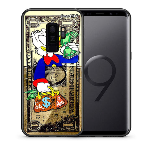 Θήκη Samsung S9 Plus Duck Money από τη Smartfits με σχέδιο στο πίσω μέρος και μαύρο περίβλημα | Samsung S9 Plus Duck Money case with colorful back and black bezels