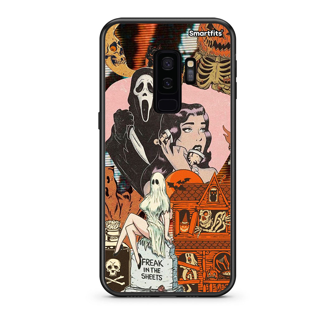 samsung s9 plus Halloween Collage Θήκη από τη Smartfits με σχέδιο στο πίσω μέρος και μαύρο περίβλημα | Smartphone case with colorful back and black bezels by Smartfits